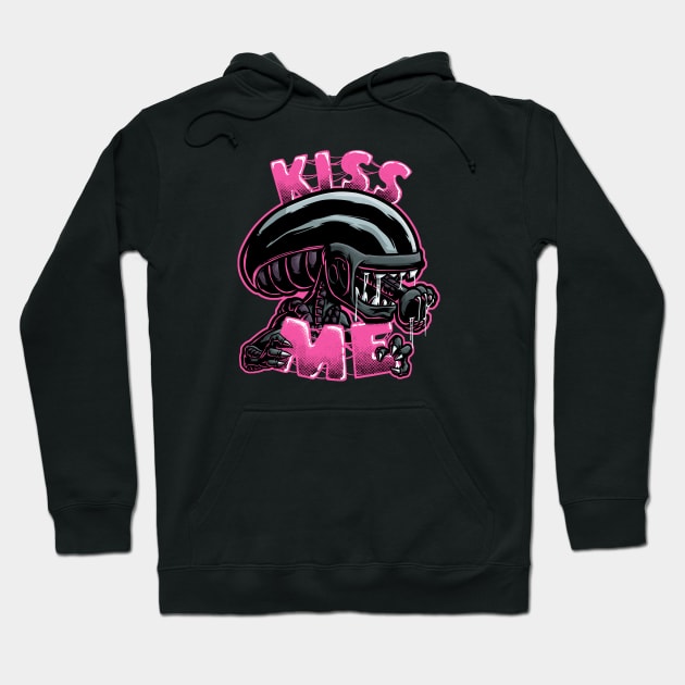 Kiss Me - Pink Hoodie by Studio Mootant